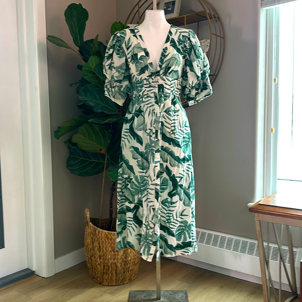 H&M - NEW Joanne Artiz collection. Linen blend dress
